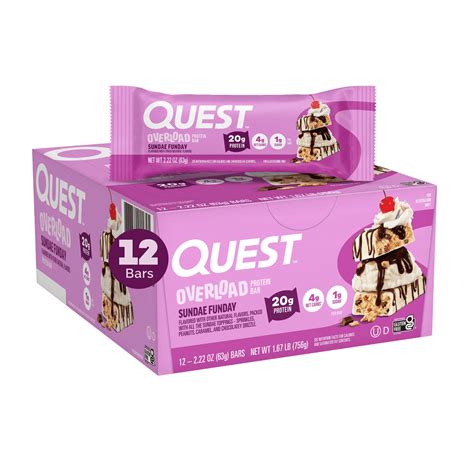 Overload Protein Bars | Extra Chunky High Protein Dessert Bars – Quest ...