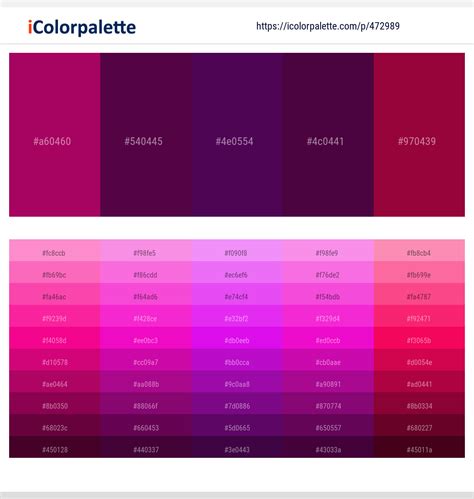 Dark Red Purple Color