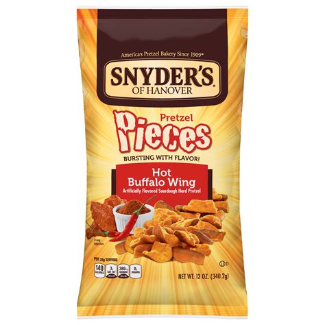 Snyder's of Hanover Hot Buffalo Wing Pretzel Pieces, 12 Oz. - Walmart.com