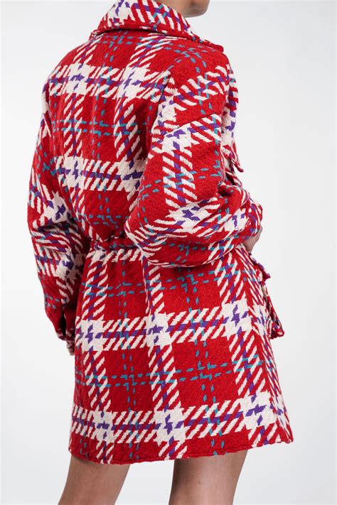 Red Rebel Oversized Tweed Shacket Dress |Chic Outerwear – Nolabels
