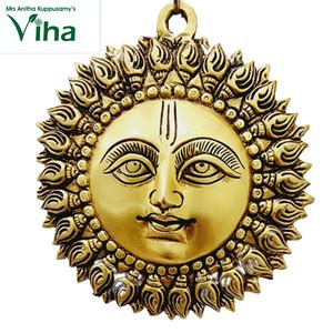 Sun Face - Brass | Surya Narayana – Viha Online
