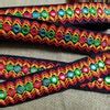Buy Indian Embroidered Trim, Embroidered Lace, Decorative Ribbon, Green ...