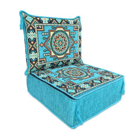 Handmade boho style floor cushions | Gaming chair with back pillow ...