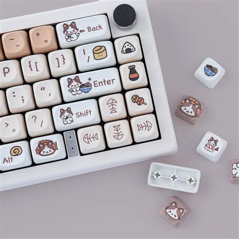 TYRIXKI 143 Key Custom Kitty PBT Keycaps Set for Mechanical India | Ubuy