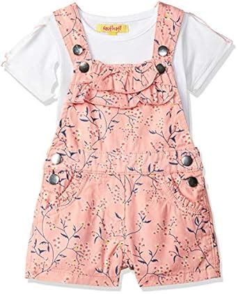 Buy nauti nati Baby Girls' Regular Fit Overalls (NSS18-082-12-18M ...