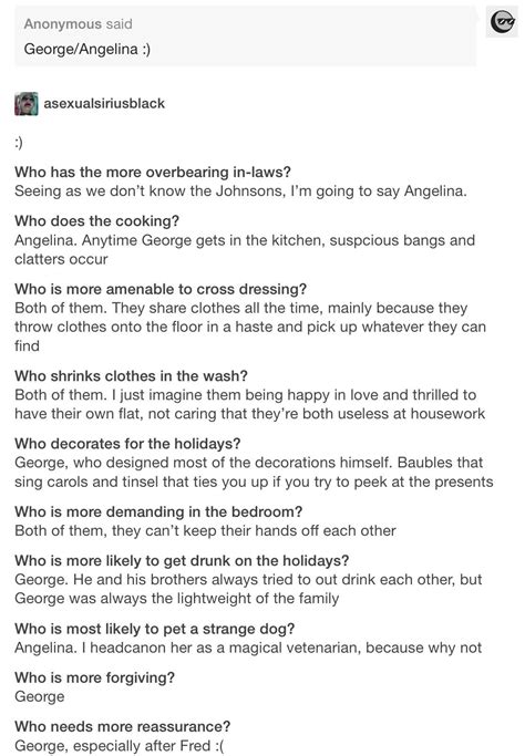 George Weasley And Angelina Johnson Fan Art