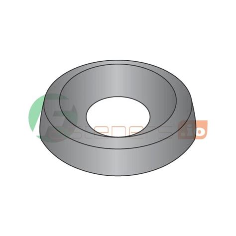 Newport Fasteners Countersunk Washer, Fits Bolt Size #8 , Steel Black ...