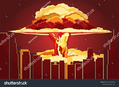 Atomic Bomb City Symbol Nuclear War: เวกเตอร์สต็อก (ปลอดค่าลิขสิทธิ์) 2123678384 | Shutterstock