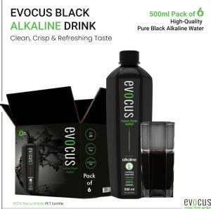 EVOCUS 8+ pH Alkaline | Pack of 6 (500mL liquid Each) Bottled Water ...