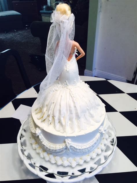 Frosted Art: Wedding Barbie Doll Cake- Cake Decorating- Buttercream- Video