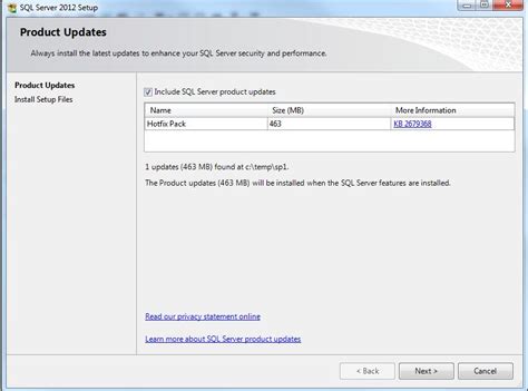 SQL Server Update 2012 的图像结果