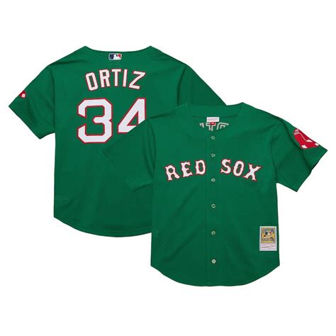 David Ortiz Boston_Red_Sox Men's Mitchell & Ness Cooperstown Collection ...