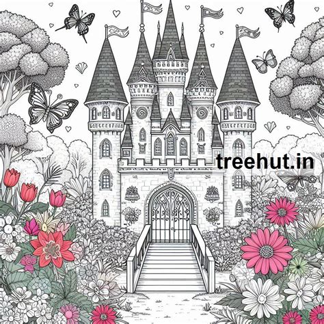 Castle Coloring Pages 的图像结果