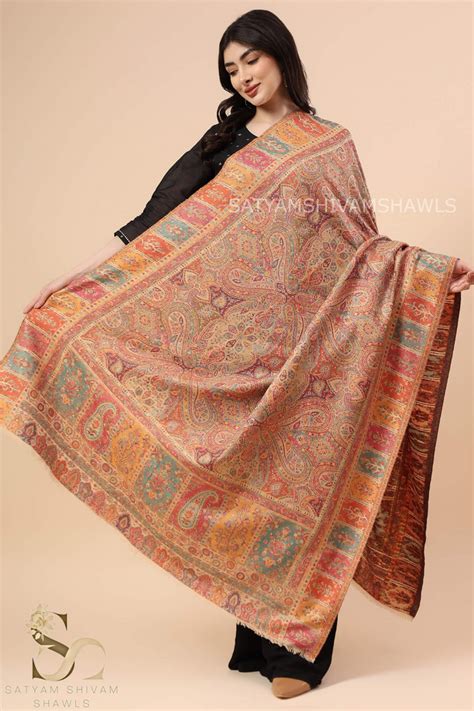 PASHMINA PURE WOOL AUTHENTIC MULTI KANI WEAVE DESIGN SHAWL, – Satyam ...