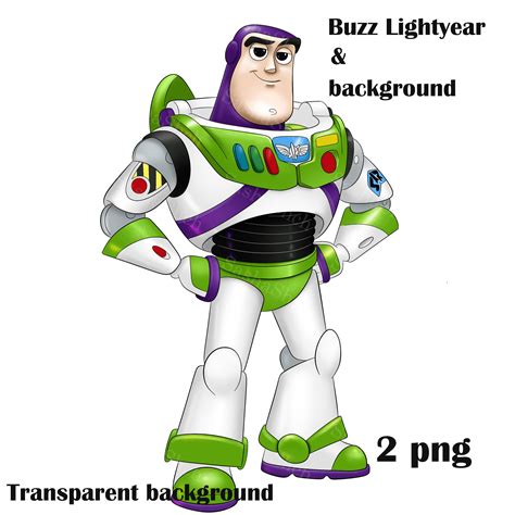 Buzz Lightyear PNG, Digital Product, Color Illustrations, Buzz ...