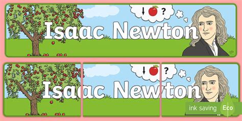Isaac Newton Display Banner (teacher made) - Twinkl