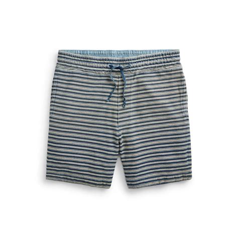 Indigo Striped Jersey Short for Men | Ralph Lauren® IN