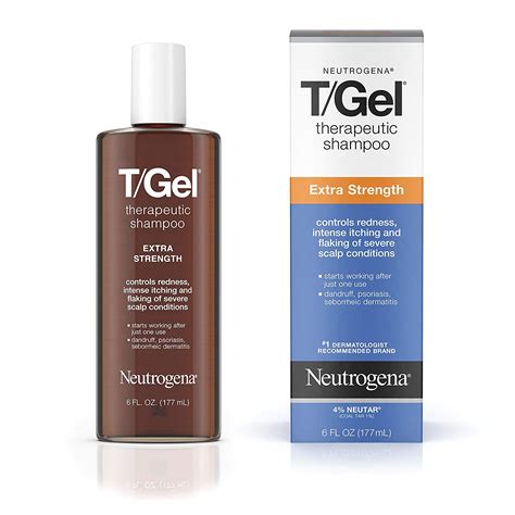 Neutrogena T/Gel Extra Strength Therapeutic Shampoo with 1% Coal Tar ...