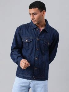 KOTTY Full Sleeve Washed Men Denim Jacket - Buy KOTTY Full Sleeve ...