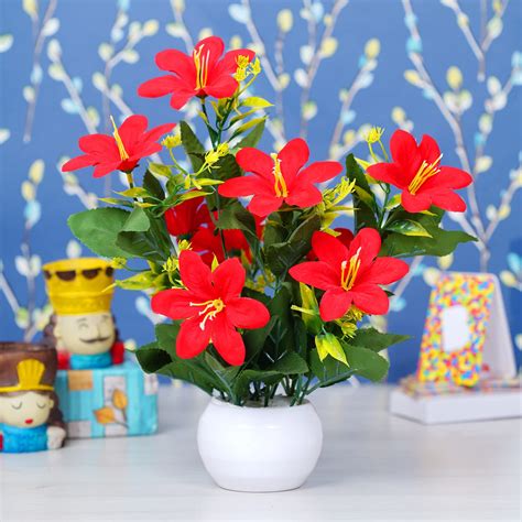 Dekorly Artifical Flowers for Home Decor Indoor Artifical Flowers Outd