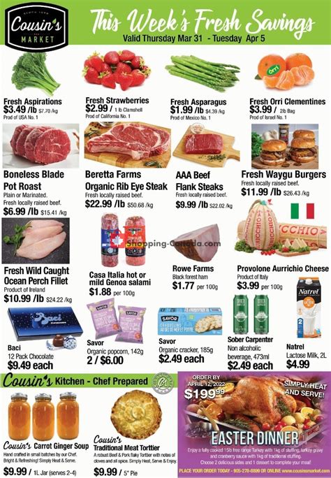 Cousin's Market Canada, flyer - (This Week's Fresh Savings): March 31 ...