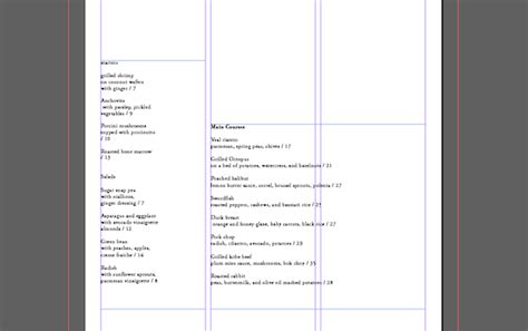 Image result for Create a Menu On InDesign