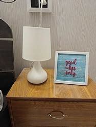 Buy Homesake® Modern Small Ceramic Table Lamp, Classic Bedside Desk ...