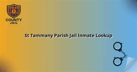 St Tammany Parish Jail Inmate Lookup