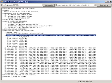 Oracle SQL Trace Analyzer 的图像结果