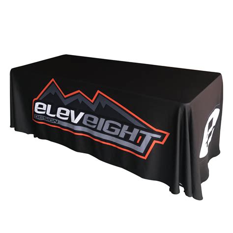 Custom 4FT/6FT/8FT Personalized Table Cover with Business Logo Text