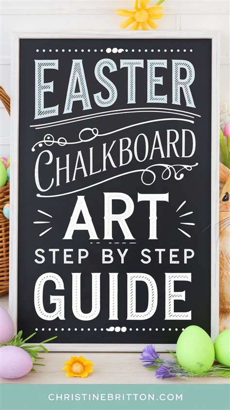 Step by step guide to stunning easter chalkboard art – Artofit