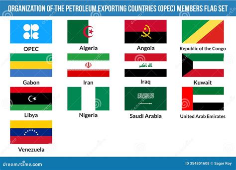 OPEC Members Countries National Flags. OPEC Members Countries Flags With 13 Members Flags . OPEC ...