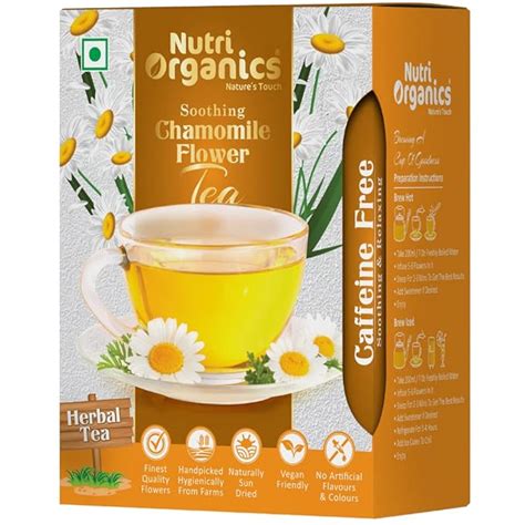 NutriOrganics Herbal Tea Ayurvedic Chamomile Flower Tea|Natural Sun ...
