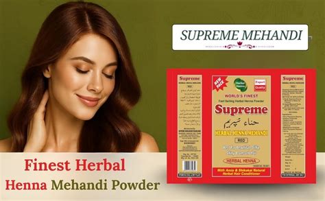 Buy Supreme Herbal Henna Mehendi Powder Red – 500 gm | With Amla ...