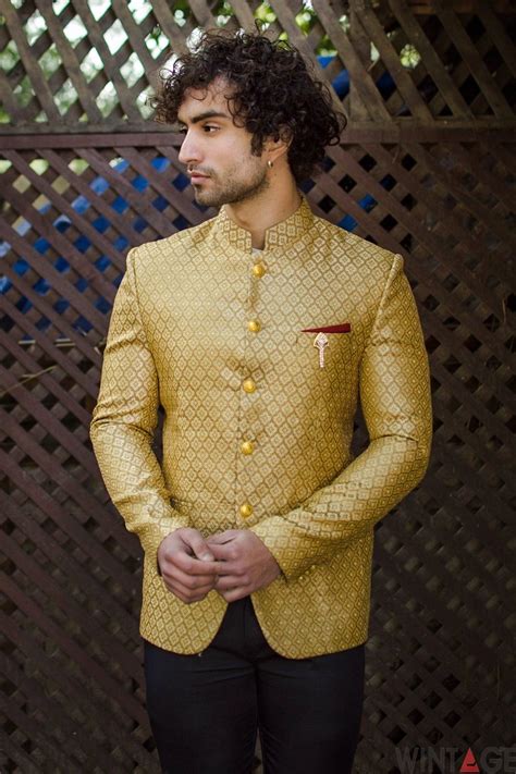 Wintage Men's Banarasi Rayon Cotton Festive and Casual Bandhgala ...