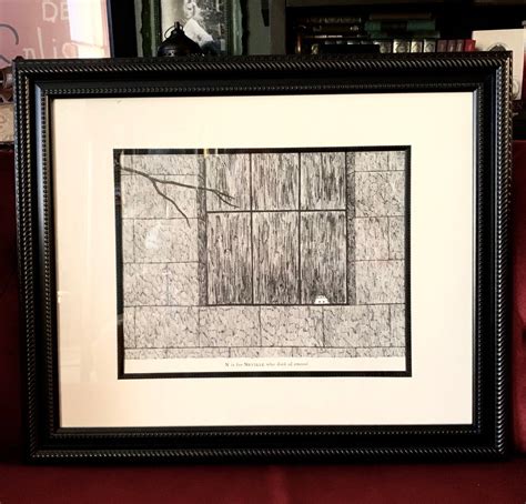 Framed Original Edward Gorey Poster Print (1979) - the Gashlycrumb ...