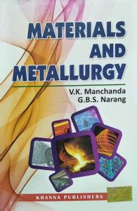 Materials and Metallurgy: Buy Materials and Metallurgy by V.K ...