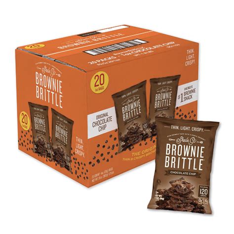 Sheila G's Brownie Brittle YPF5 - Original Chocolate Chip Thin and ...