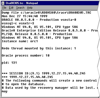 ALTER Database Control File to Trace 的图像结果