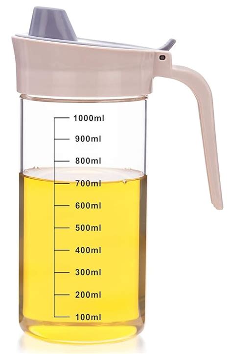 SIGNORA WARE 1000ml Borosilicate Glass Oil Dispenser and Pourer with ...