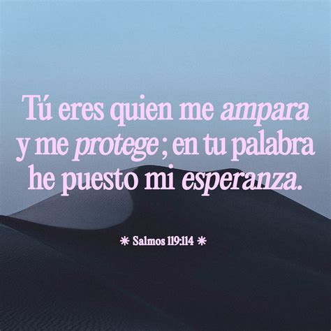 SALMOS 119:114 Tú eres mi refugio y mi escudo, en tu palabra pongo mi ...