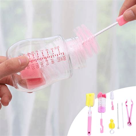 HomeDM Clearance!Baby Bottle Brush Set with Nipple Cleaner Cleaning ...