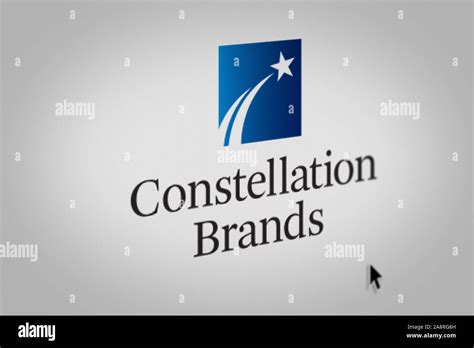 Logo of the public company Constellation Brands displayed on a computer ...