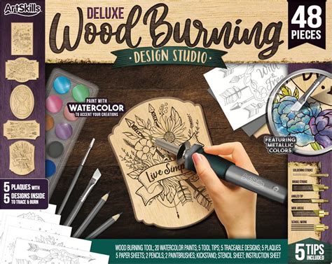 Buy ArtSkills Wood Burning Kit for Beginners - Deluxe Pyrography Wood ...