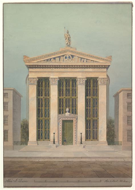 Alexander Jackson Davis | Study for the Astor Library, New York | The ...