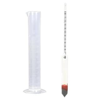 Alcohol meter 0-100 Alcoholmeter Spiritometer with 250ml plastic ...
