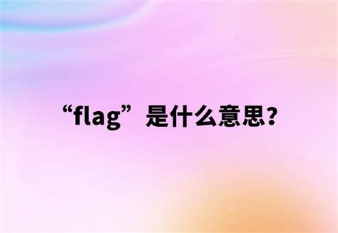 【饭圈用语】“flag”是什么意思？_大销网