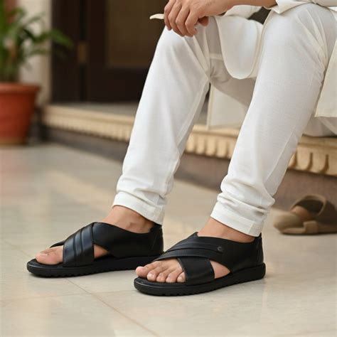 EAGLE P977372 Men's BLACK Sandal/Extra Soft Touch Free,Archfit Sandal ...