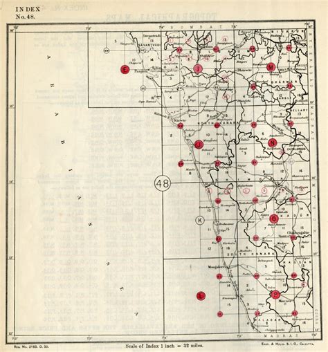 India topographic map indexes