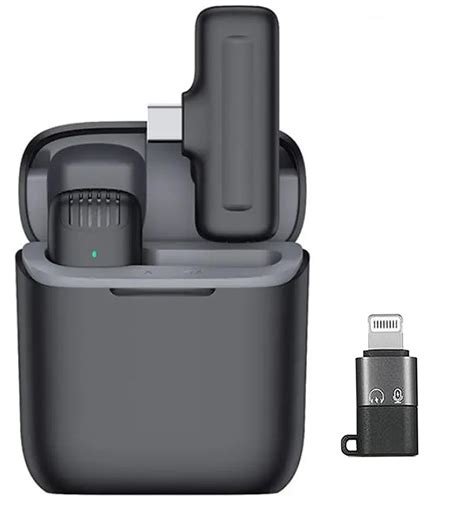 MOOZMOB Wireless Microphone with Noise Cancellation Mic for Type C ...